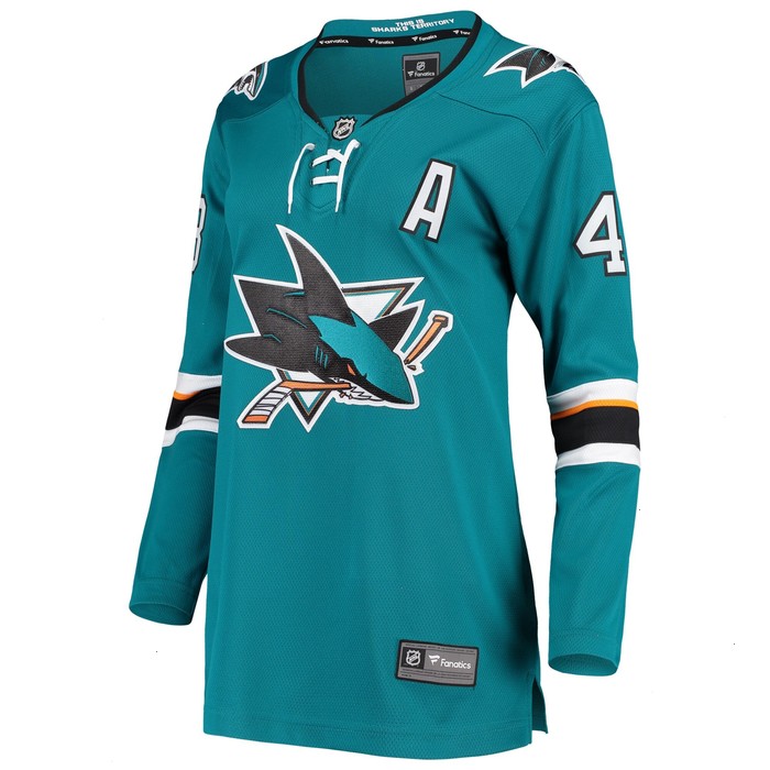 Tomas Hertl San Jose Sharks Fanatics Branded Women's Breakaway Home Team Player Jersey - Teal