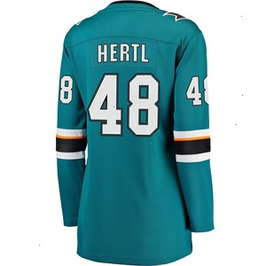 Tomas Hertl San Jose Sharks Fanatics Branded Women's Breakaway Jersey - Teal