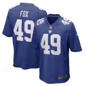 Tomon Fox New York Giants Nike Game Player Jersey - Royal