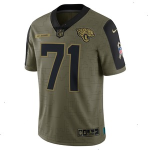 Tony Boselli Jacksonville Jaguars Nike 2021 Salute To Service Retired Player Limited Jersey - Olive