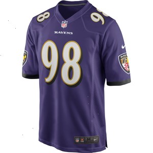 Tony Siragusa Baltimore Ravens Nike Game Retired Player Jersey - Purple