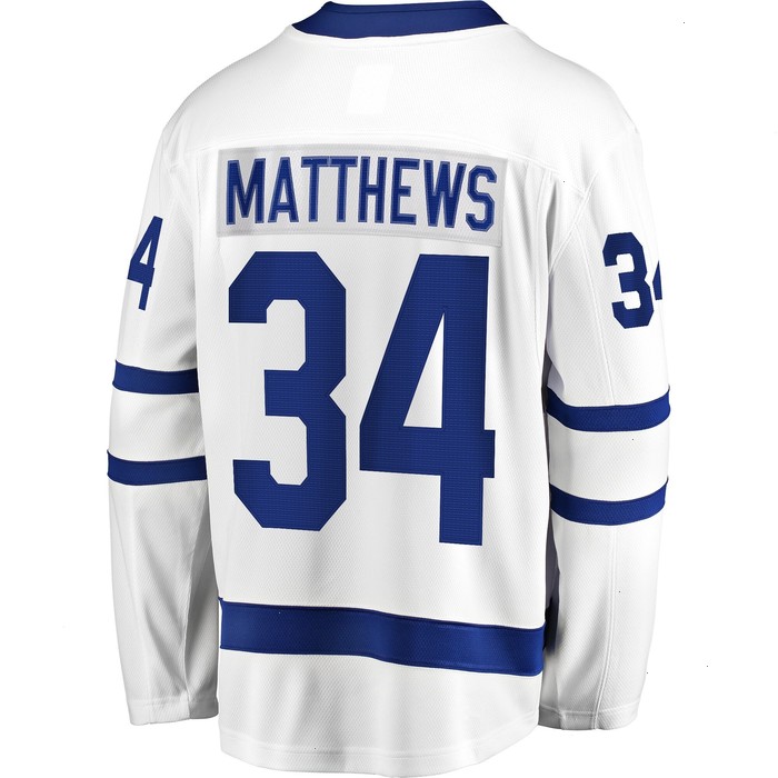 Toronto Maple Leafs Auston Matthews Fanatics Branded Away Premier Breakaway Player Jersey - White