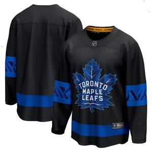 Toronto Maple Leafs Fanatics Branded Alternate Premier Breakaway Reversible Blank Jersey - Black