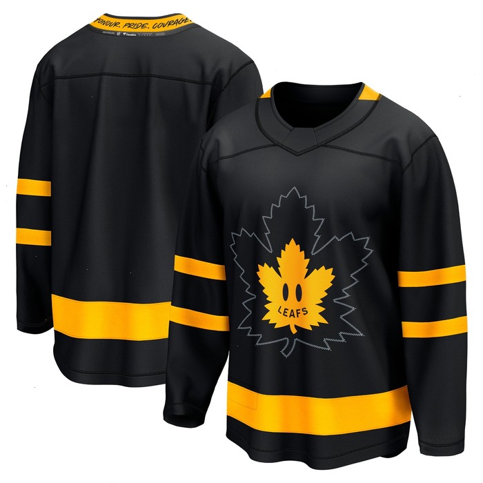 Toronto Maple Leafs Fanatics Branded Alternate Premier Breakaway Reversible Blank Jersey - Black