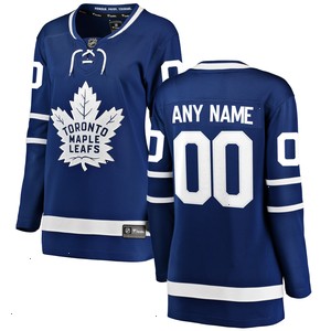 Toronto Maple Leafs Fanatics Branded Women's Home Breakaway Custom Jersey - Blue