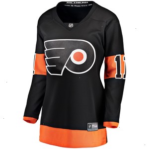 Travis Konecny Philadelphia Flyers Fanatics Branded Women's Alternate Premier Breakaway Jersey - Black