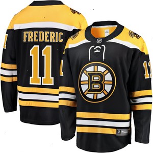 Trent Frederic Boston Bruins Fanatics Branded Home Breakaway Player Jersey - Black