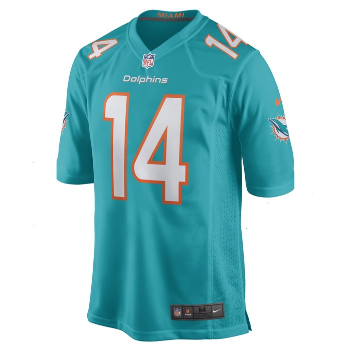 Trent Sherfield Miami Dolphins Nike Game Player Jersey - Aqua