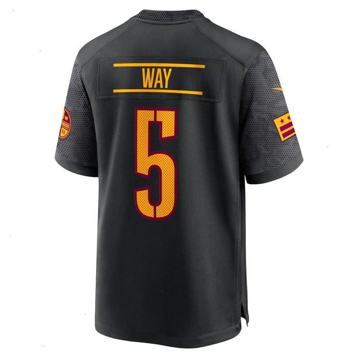 Tress Way Washington Commanders Nike Alternate Game Player Jersey - Black