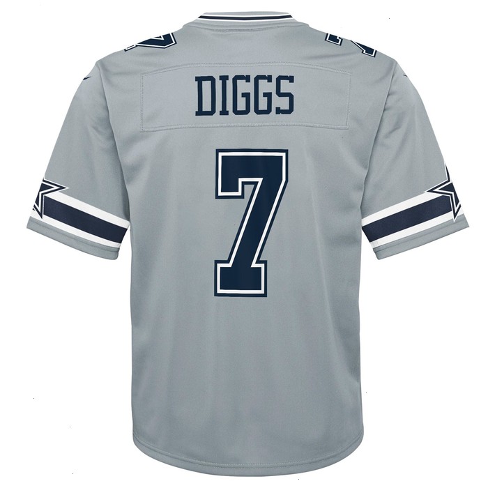 Trevon Diggs Dallas Cowboys Nike Youth Inverted Game Jersey - Silver