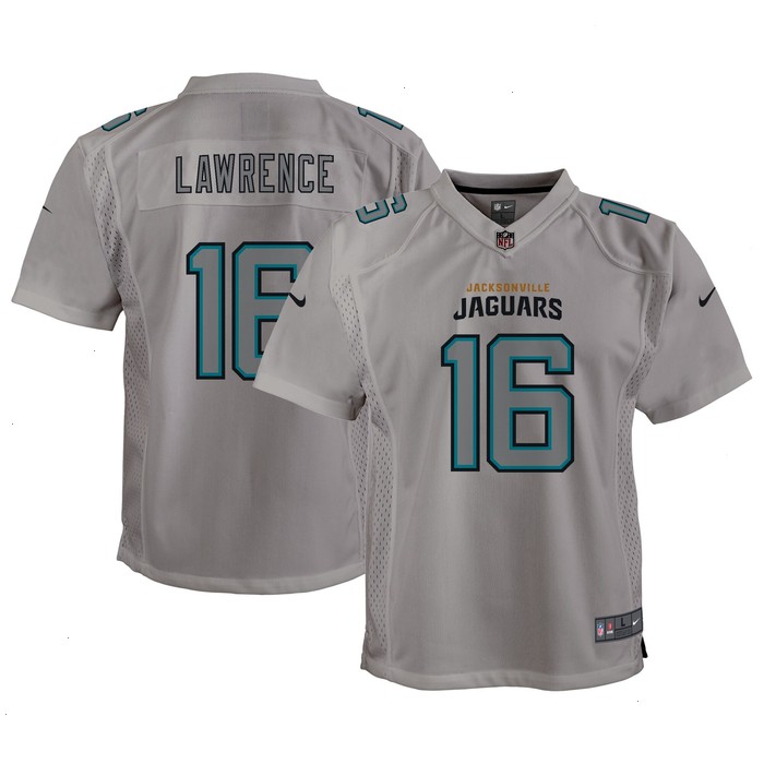 Trevor Lawrence Jacksonville Jaguars Nike Youth Atmosphere Game Jersey - Gray