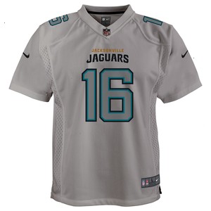 Trevor Lawrence Jacksonville Jaguars Nike Youth Atmosphere Game Jersey - Gray