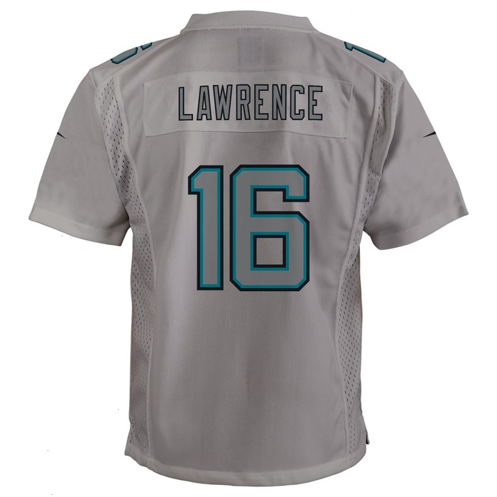 Trevor Lawrence Jacksonville Jaguars Nike Youth Atmosphere Game Jersey - Gray