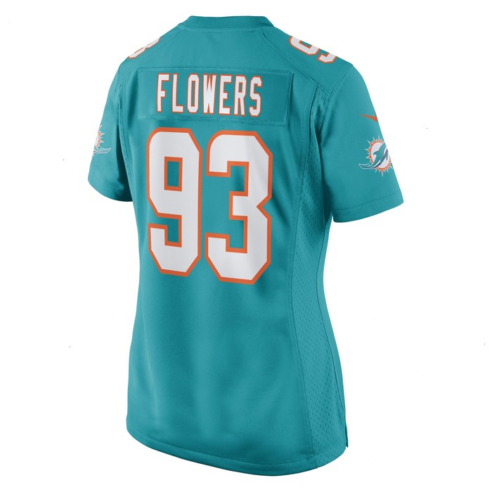 Trey Flowers Miami Dolphins Nike Women's Game Player Jersey - Aqua