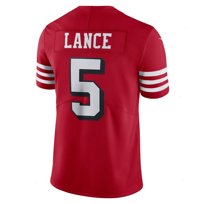 Trey Lance San Francisco 49ers Nike Alternate Vapor Limited Jersey - Scarlet