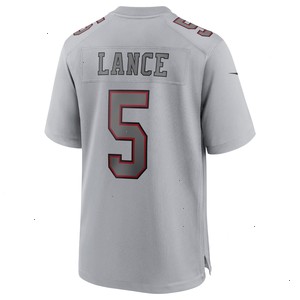 Trey Lance San Francisco 49ers Nike Atmosphere Fashion Game Jersey - Gray