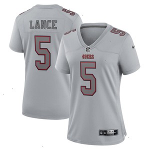 Trey Lance San Francisco 49ers Nike Women's Atmosphere Fashion Game Jersey - Gray