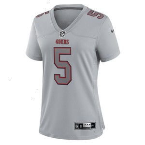 Trey Lance San Francisco 49ers Nike Women's Atmosphere Fashion Game Jersey - Gray