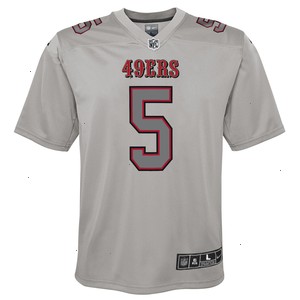 Trey Lance San Francisco 49ers Nike Youth Atmosphere Game Jersey - Gray