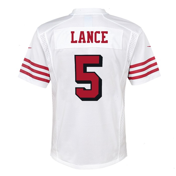 Trey Lance San Francisco 49ers Nike Youth Game Jersey - White V1