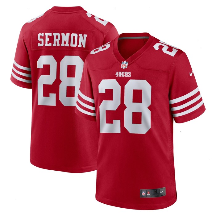 Trey Sermon San Francisco 49ers Nike Player Game Jersey - Scarlet