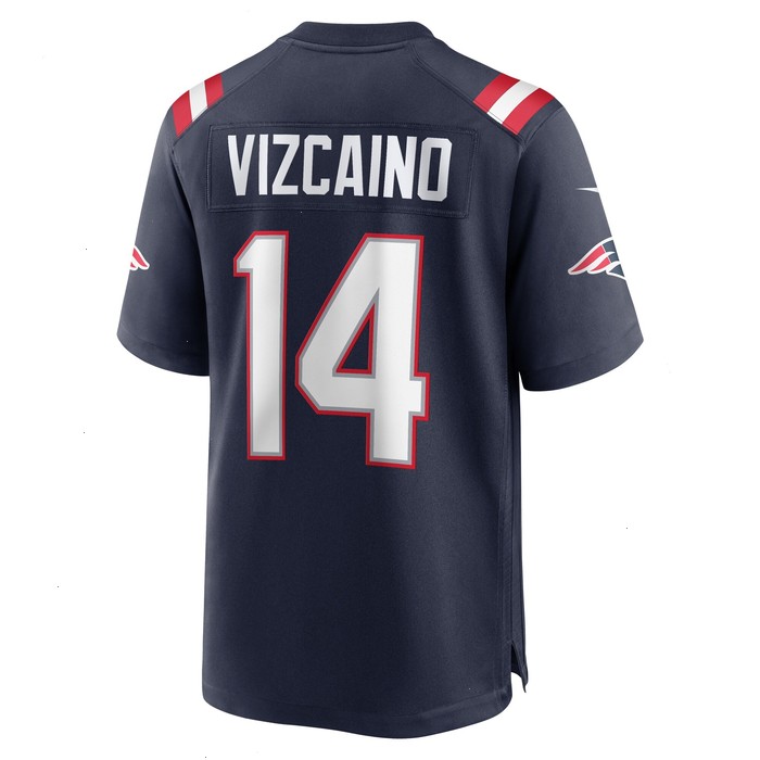 Tristan Vizcaino New England Patriots Nike Home Game Player Jersey - Navy