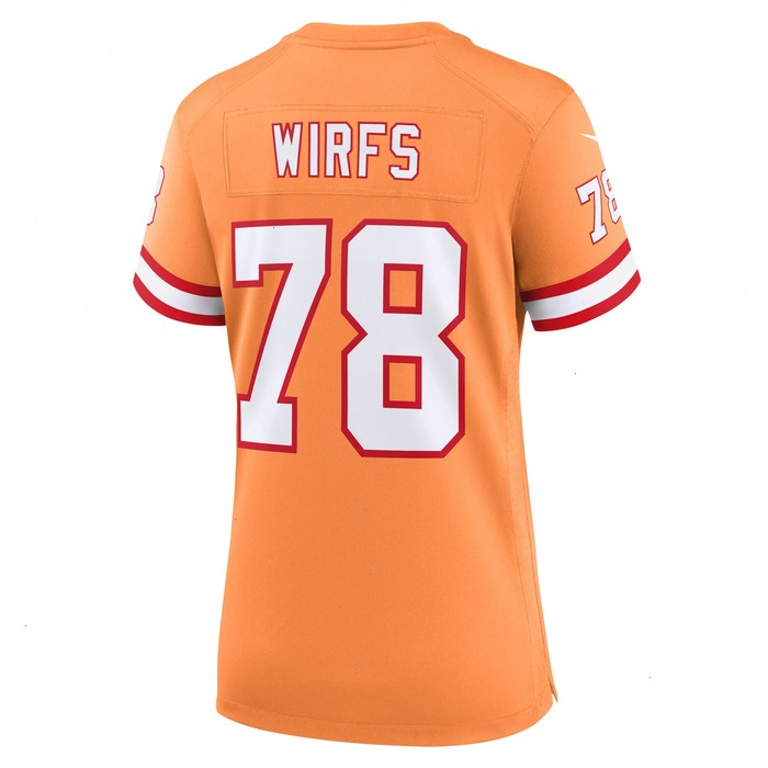 Tristan Wirfs Tampa Bay Buccaneers Nike Women's Throwback Game Jersey - Orange