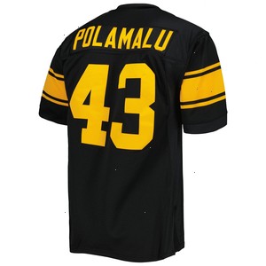 Troy Polamalu Pittsburgh Steelers Mitchell & Ness 2008 Alternate Authentic Retired Player Jersey - Black