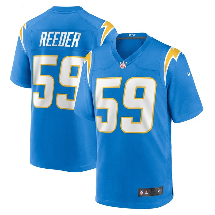 Troy Reeder Los Angeles Chargers Nike Team Game Jersey - Powder Blue