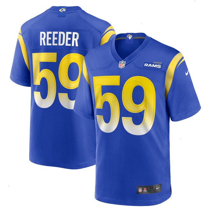 Troy Reeder Los Angeles Rams Nike Team Game Jersey - Royal