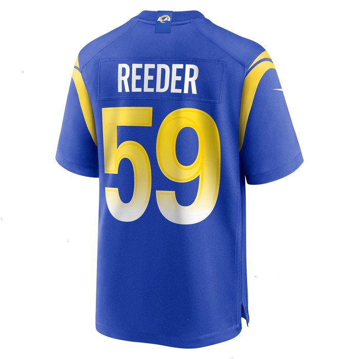 Troy Reeder Los Angeles Rams Nike Team Game Jersey - Royal