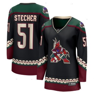 Troy Stecher Arizona Coyotes Fanatics Branded Women's Home Breakaway Player Jersey - Black