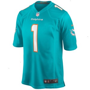 Tua Tagovailoa Miami Dolphins Nike Game Jersey - Aqua