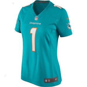 Tua Tagovailoa Miami Dolphins Nike Women's Game Jersey - Aqua