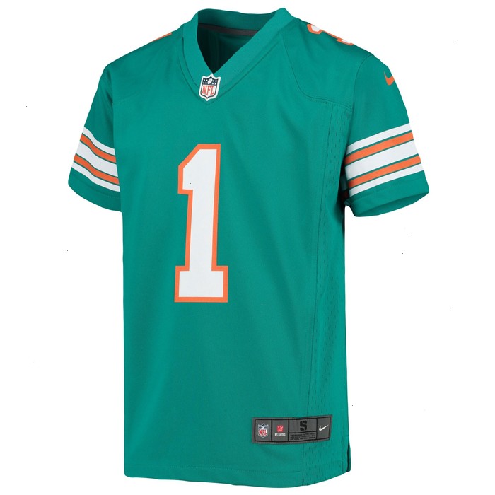 Tua Tagovailoa Miami Dolphins Nike Youth Game Jersey - Aqua