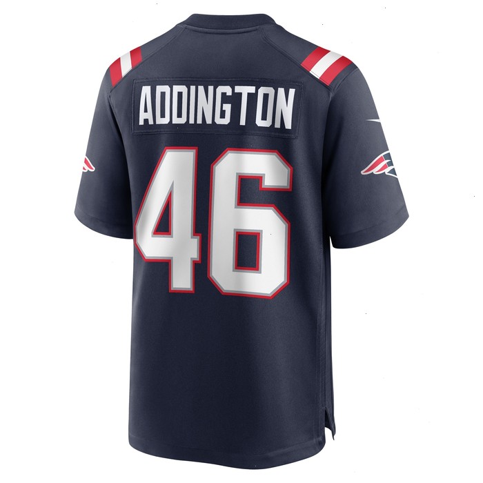 Tucker Addington New England Patriots Nike Home Game Player Jersey - Navy