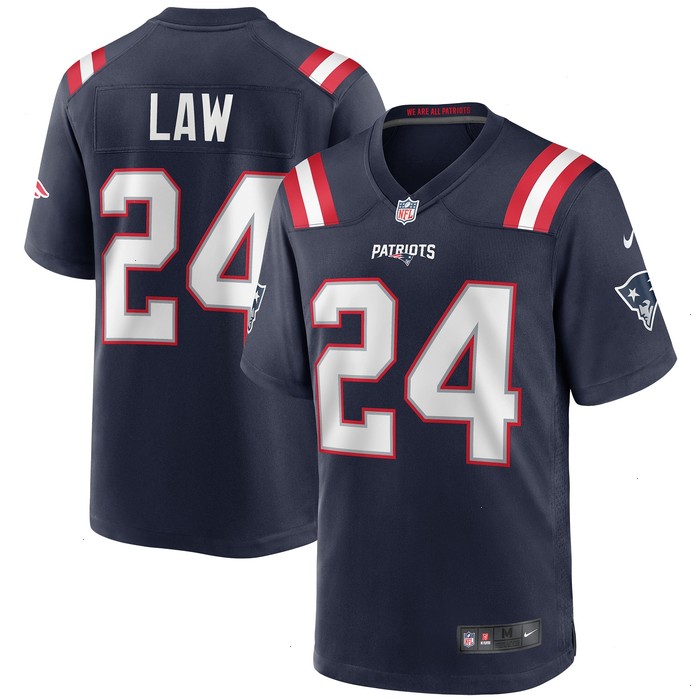 Ty Law New England Patriots Nike Game Retired Player Jersey - Navy