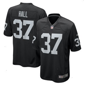 Tyler Hall Las Vegas Raiders Nike Team Game Jersey - Black