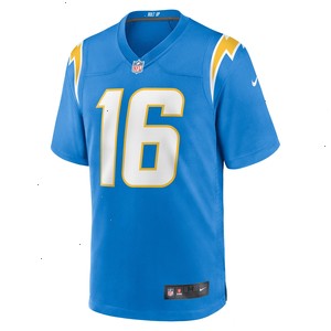 Tyler Johnson Los Angeles Chargers Nike Team Game Jersey - Powder Blue