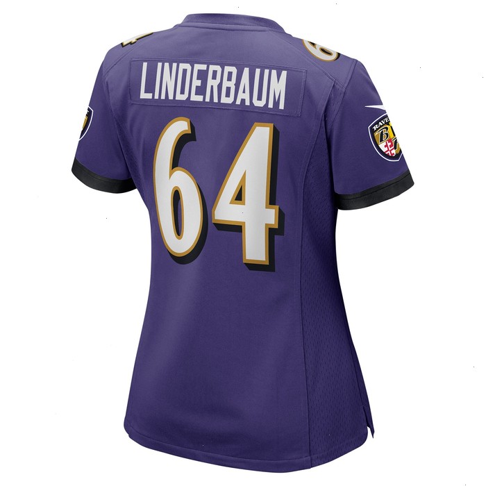 Tyler Linderbaum Baltimore Ravens Nike Women's Player Game Jersey - Purple