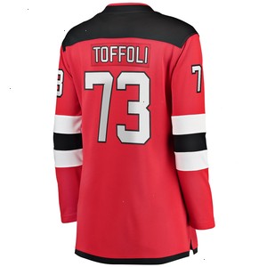 Tyler Toffoli New Jersey Devils Fanatics Branded Women's Home Breakaway Player Jersey - Red