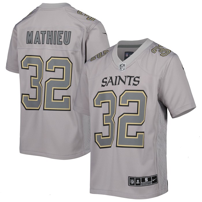 Tyrann Mathieu New Orleans Saints Nike Youth Atmosphere Game Jersey - Gray