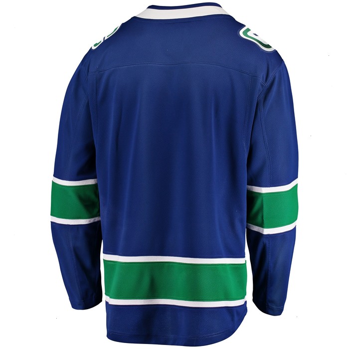 Vancouver Canucks Fanatics Branded Home Team Breakaway Jersey - Blue