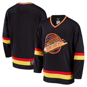 Vancouver Canucks Fanatics Branded Premier Breakaway Heritage Jersey - Black