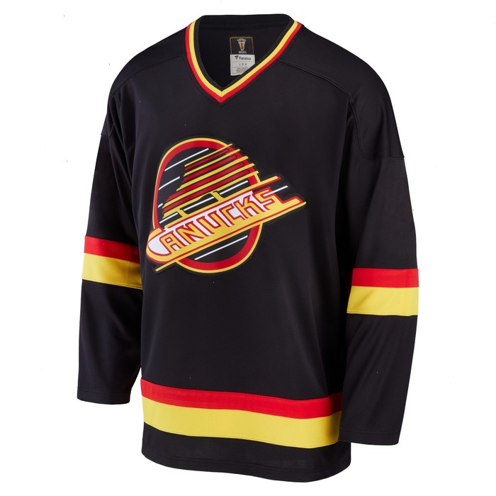 Vancouver Canucks Fanatics Branded Premier Breakaway Heritage Jersey - Black