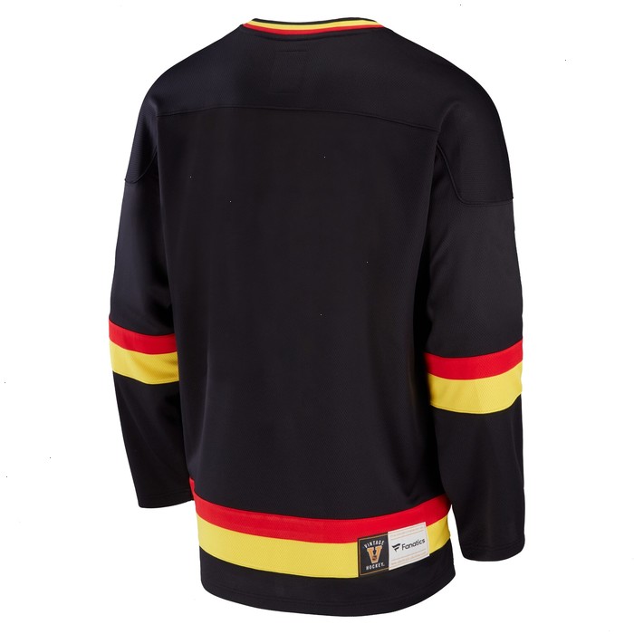 Vancouver Canucks Fanatics Branded Premier Breakaway Heritage Jersey - Black