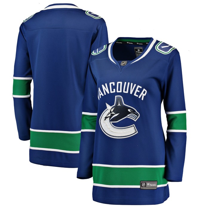 Vancouver Canucks Fanatics Branded Women's Breakaway Home Jersey - Blue