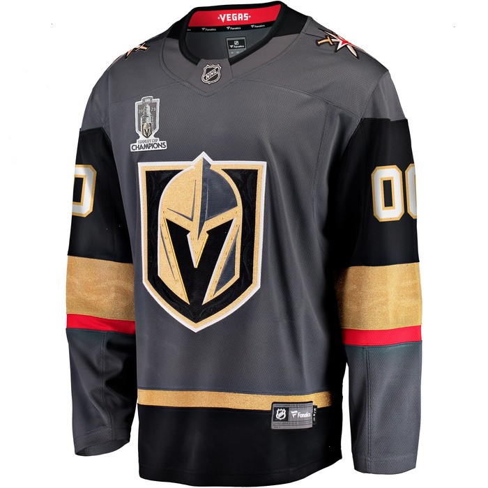 Vegas Golden Knights Fanatics Branded 2023 Stanley Cup Champions Alternate Breakaway Custom Jersey - Black