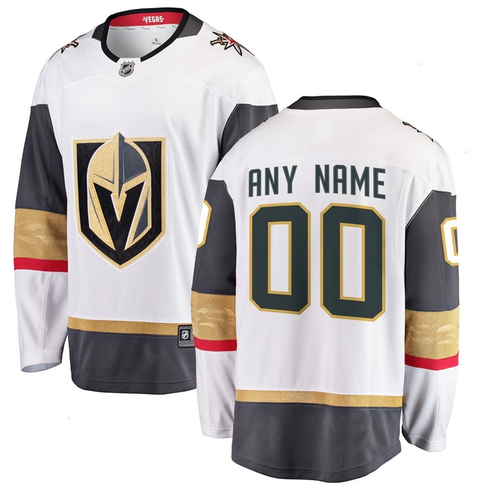 Vegas Golden Knights Fanatics Branded Away Breakaway Custom Jersey - White