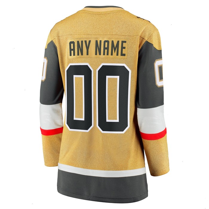 Vegas Golden Knights Fanatics Branded Women's 2023 Stanley Cup Champions Home Breakaway Custom Jersey - Gold